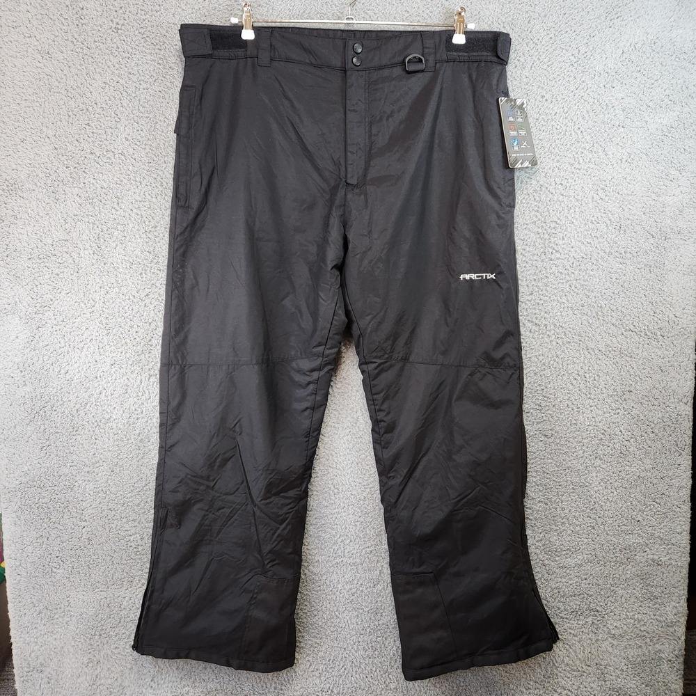 Arctix Thermatech Insulated Pants Mens XL‎ Black Winter Ski Water/Wind Resistant